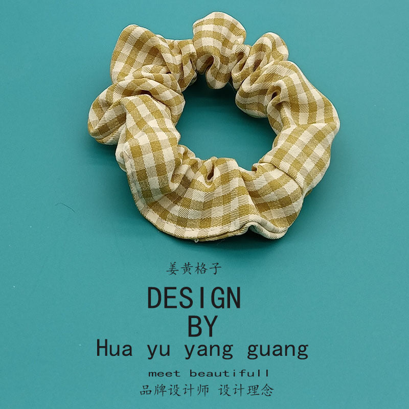 Wholesale Plaid Large Intestine Hair Ties